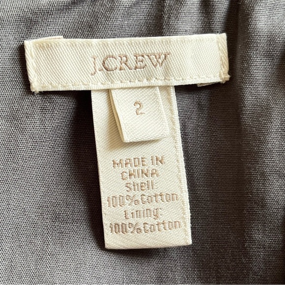 J. Crew Ginny Rugby Strapless Embroidered Cord Stripe Cocktail Dress Size 2 - Picture 9 of 11